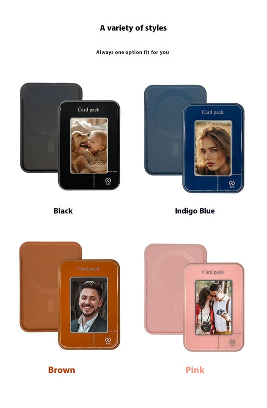 E-Ink kaarthouder met uitklapbare standaard in staande stand